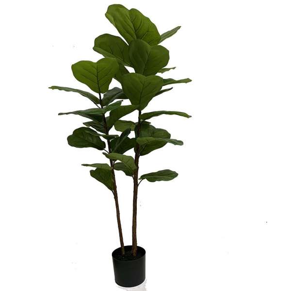 7inches Big Potted Fig Tree Eco-friendly Raw Material Ficus Lyrata Tree Fake PE Bonsai